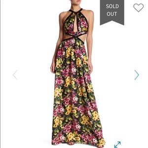 Jay Godfrey Stunning silky cut out floral gown